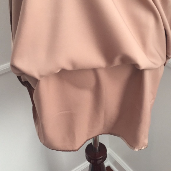 Satin Slip Dress in Champagne - Picture 4 of 4